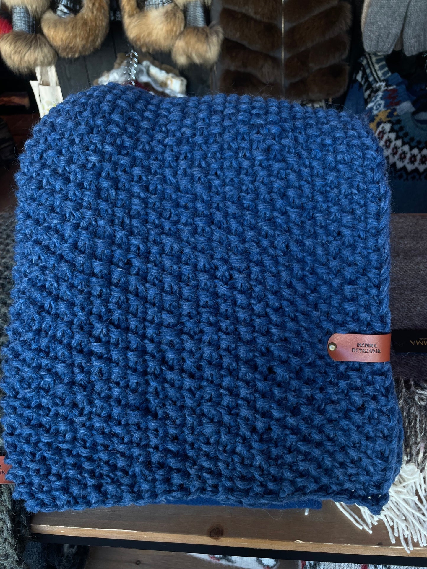 Wool Blanket Mamma Reykjavík Handmade With Love