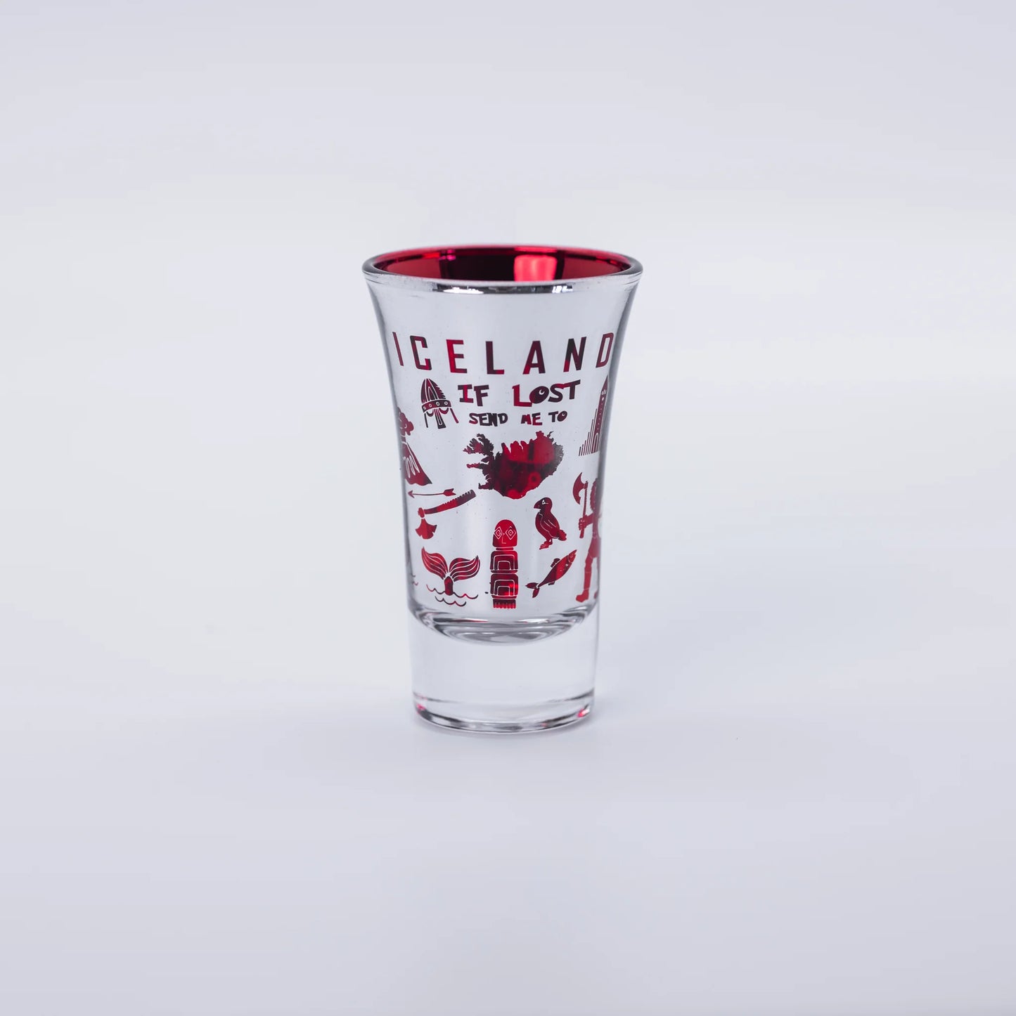Shotglass Red/Blue - Atlason