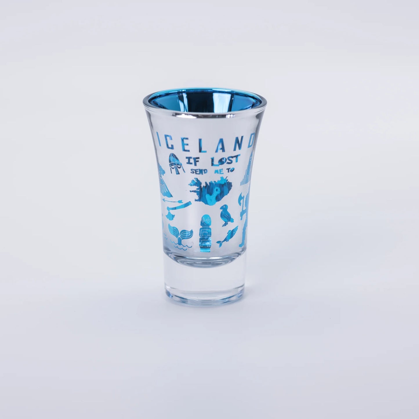 Shotglass Red/Blue - Atlason