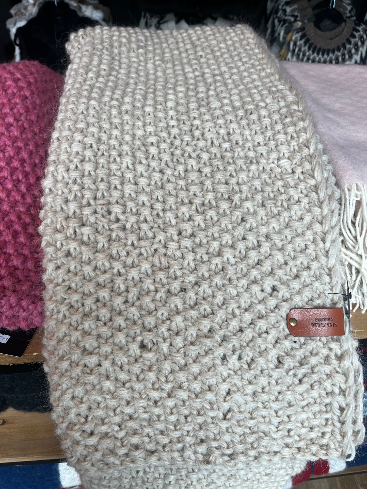 Wool Blanket Mamma Reykjavík Handmade With Love