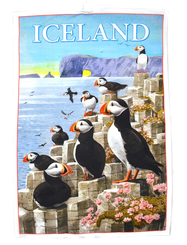 Puffin Cotton Tea Towel