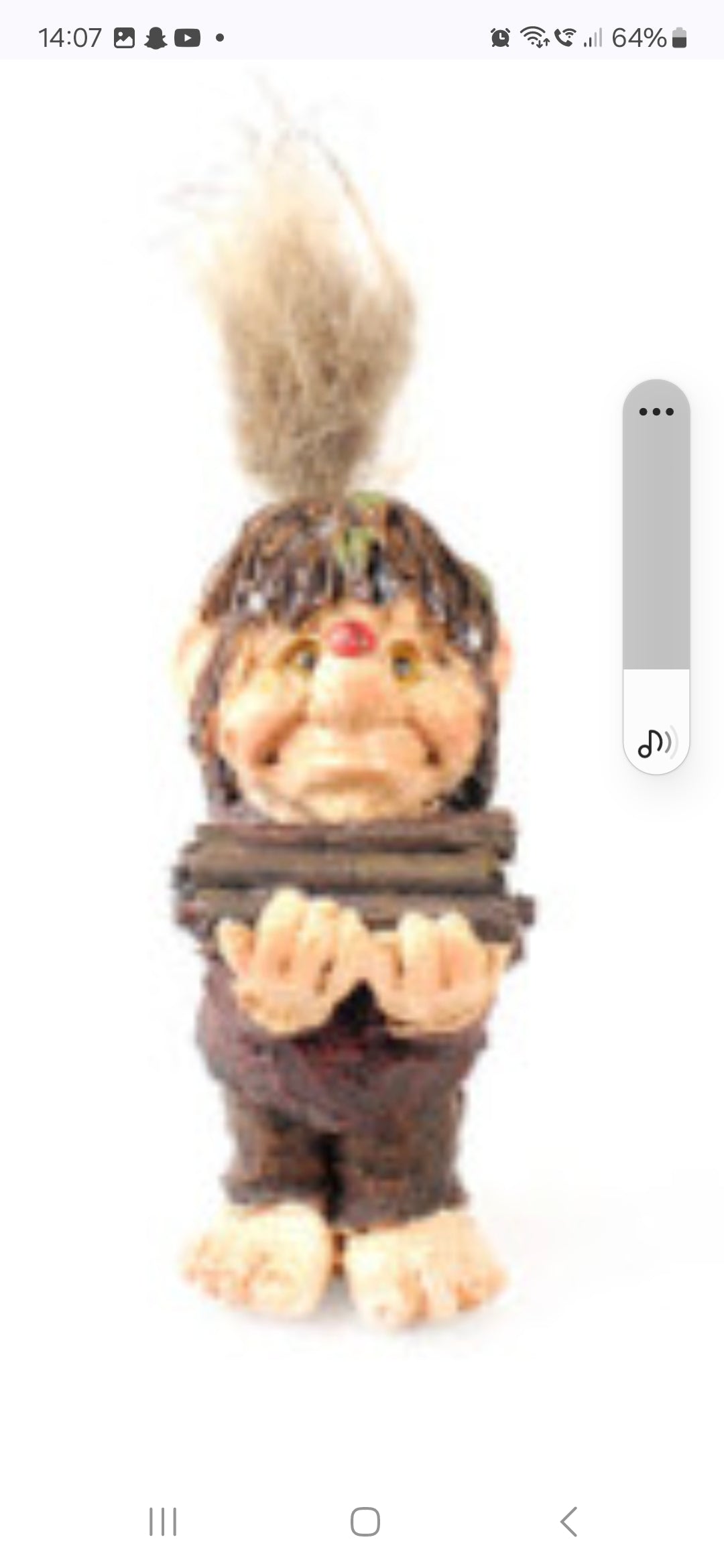 Troll holding a firewood