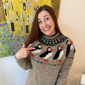 She always regretted not buying a puffin sweater she saw in Iceland