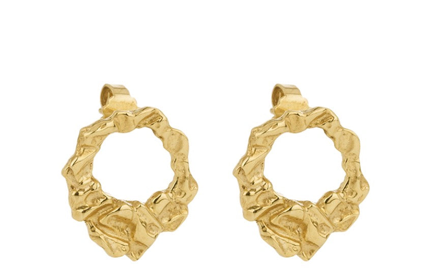 Sign earrings jökull gold