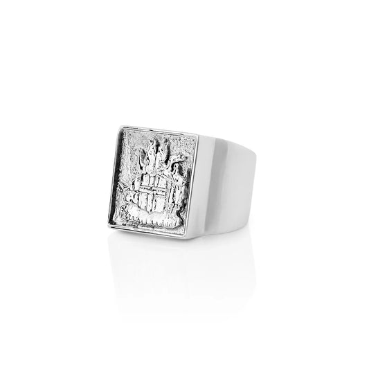 SIGN Ring Silver Icelandic Coat of Arms