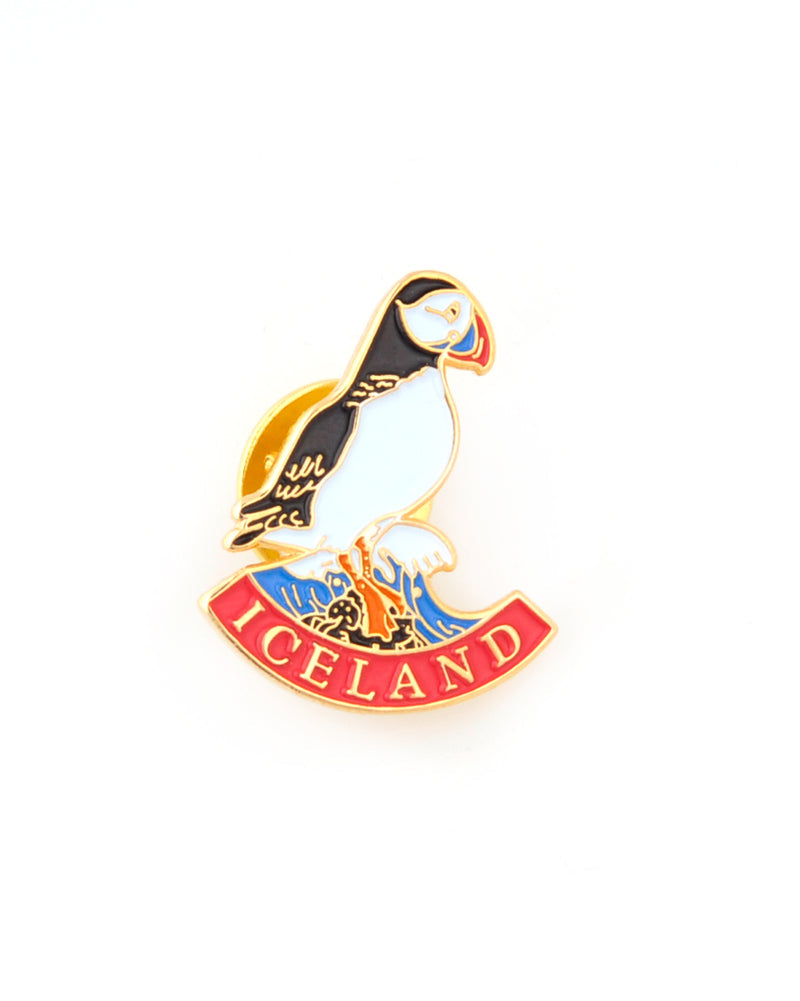 Lapel Pin with Icelandic Symbols