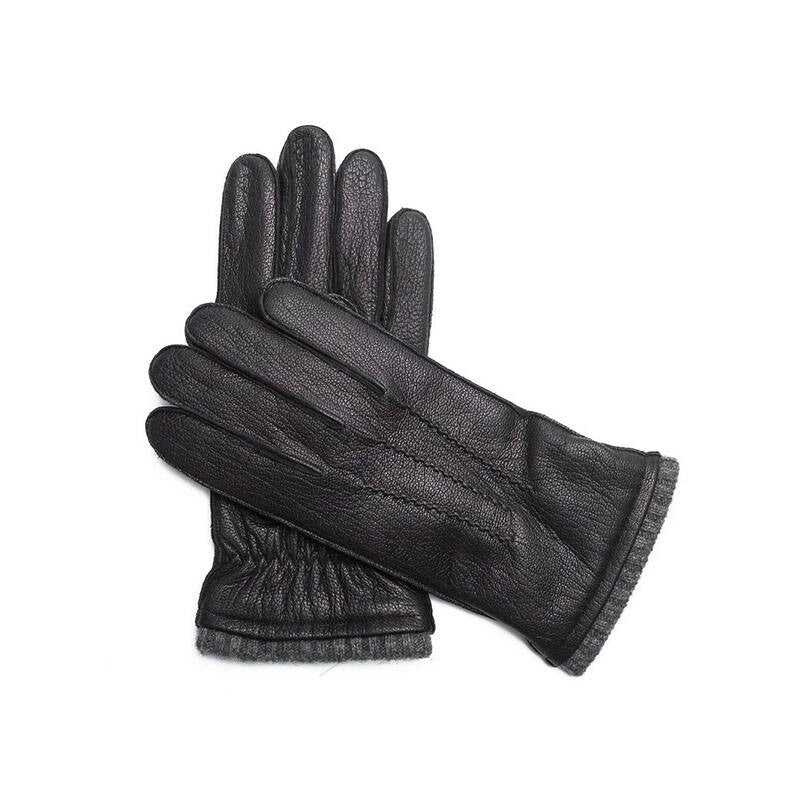 Steingeit - Black Pebble Goat Cashmere Gloves - Mamma Reykjavík