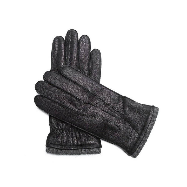 Steingeit - Black Pebble Goat Cashmere Gloves - Mamma Reykjavík