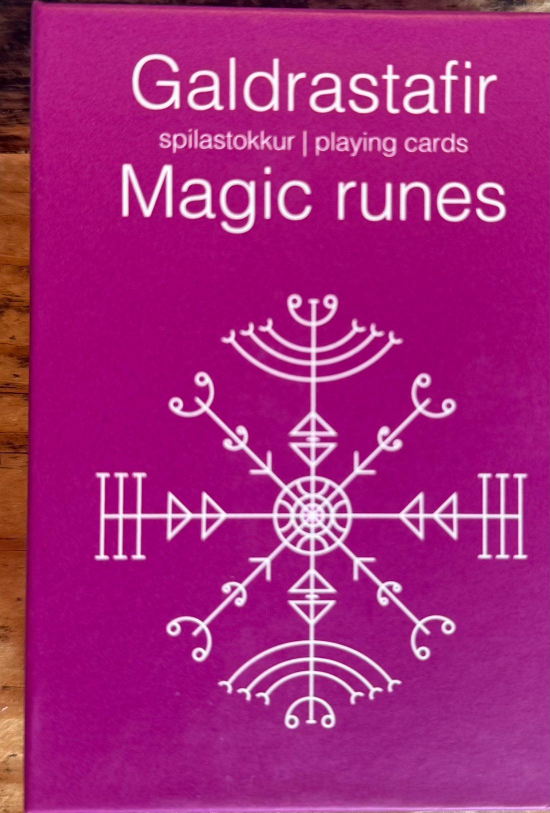 Magic runes playing cards