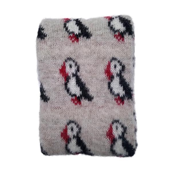 Baby Blanket "Puffin" Blue or Beige - Kidka