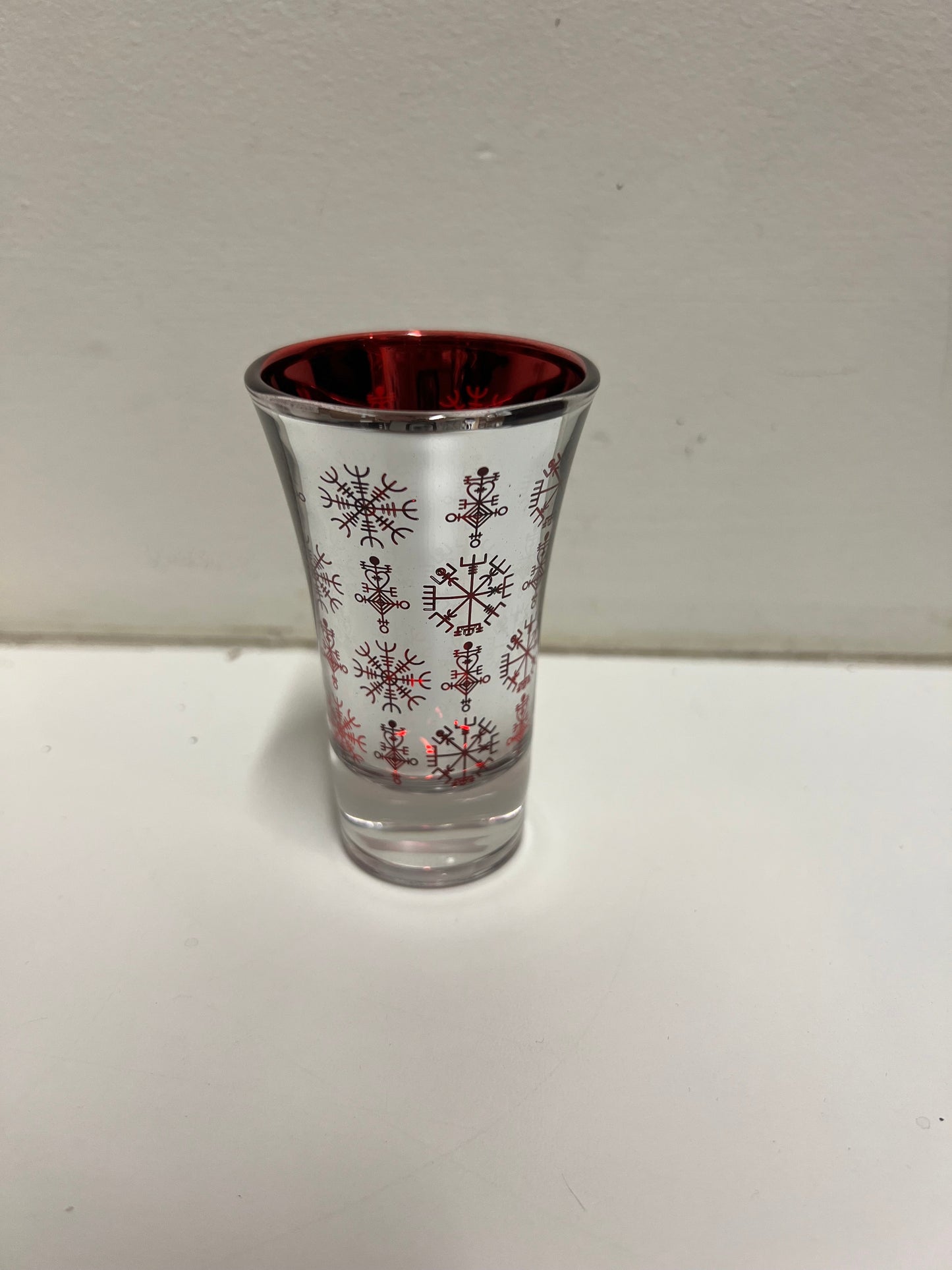 Shotglass Red/Blue - Atlason