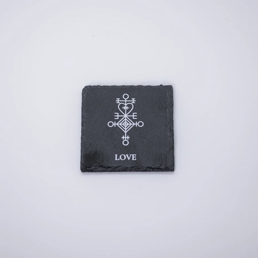 Stone Coaster "Love" - Atlason