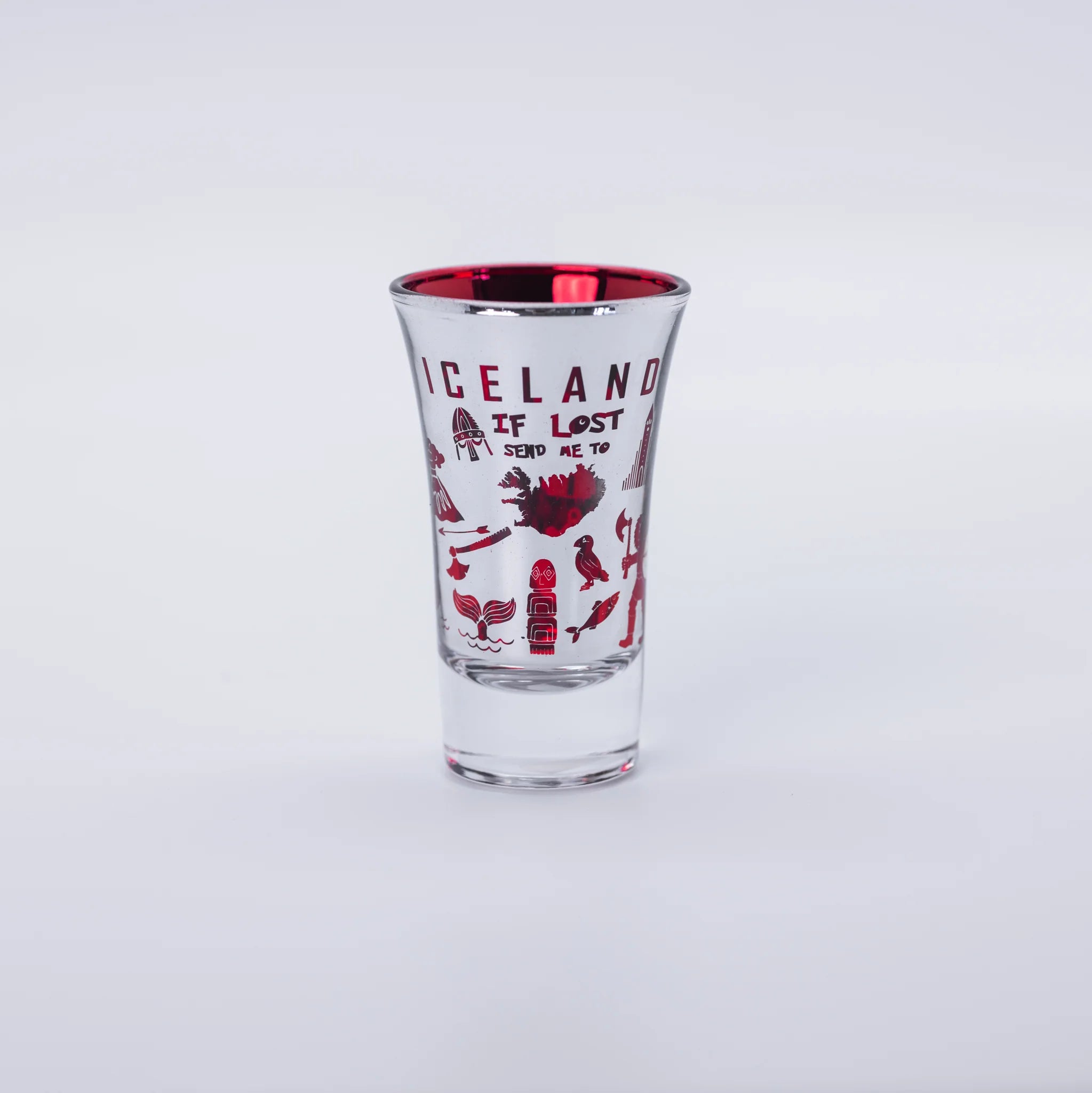 Shotglass Red/Blue - Atlason