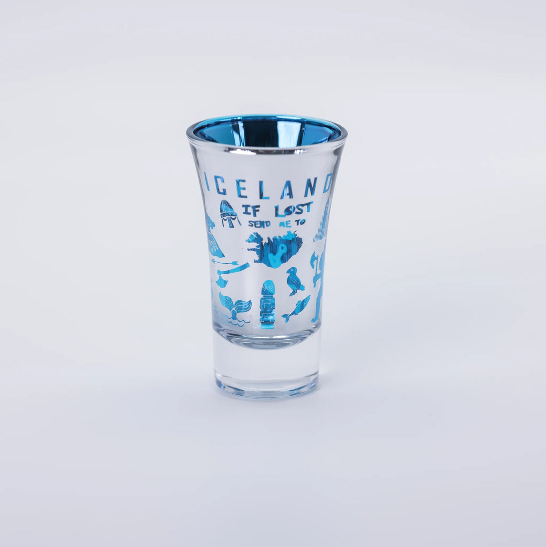 Shotglass Red/Blue - Atlason
