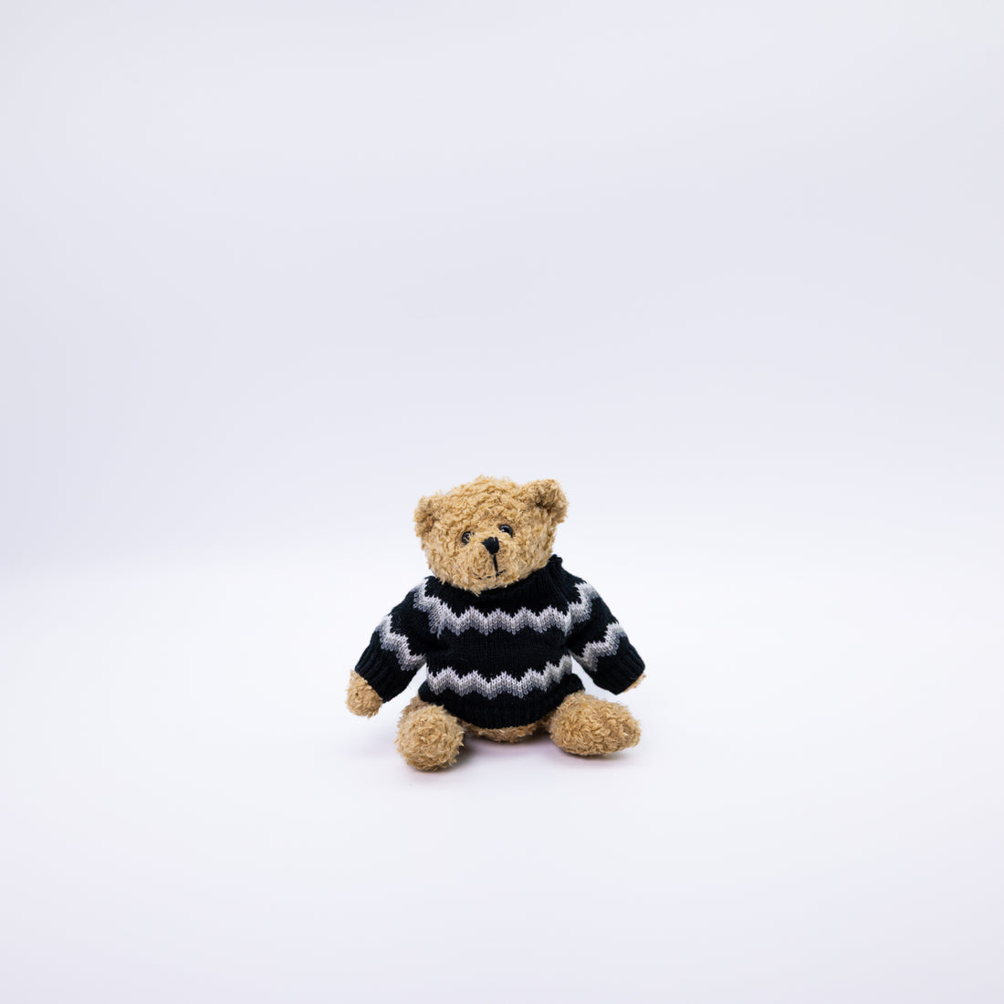 Retro Teddy Bear in Wool Sweater 15 cm - A Memory From Iceland
