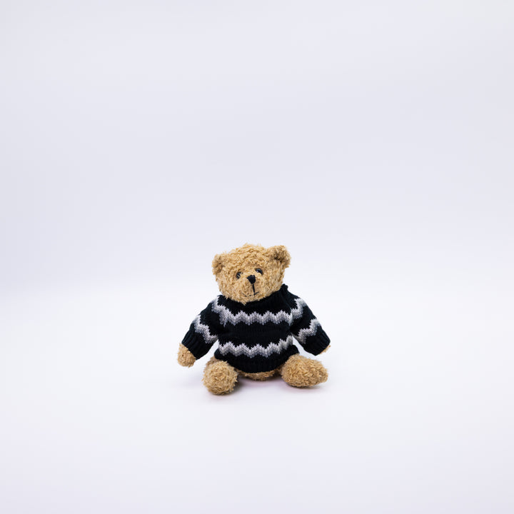 Retro Teddy Bear in Wool Sweater 15 cm - A Memory From Iceland