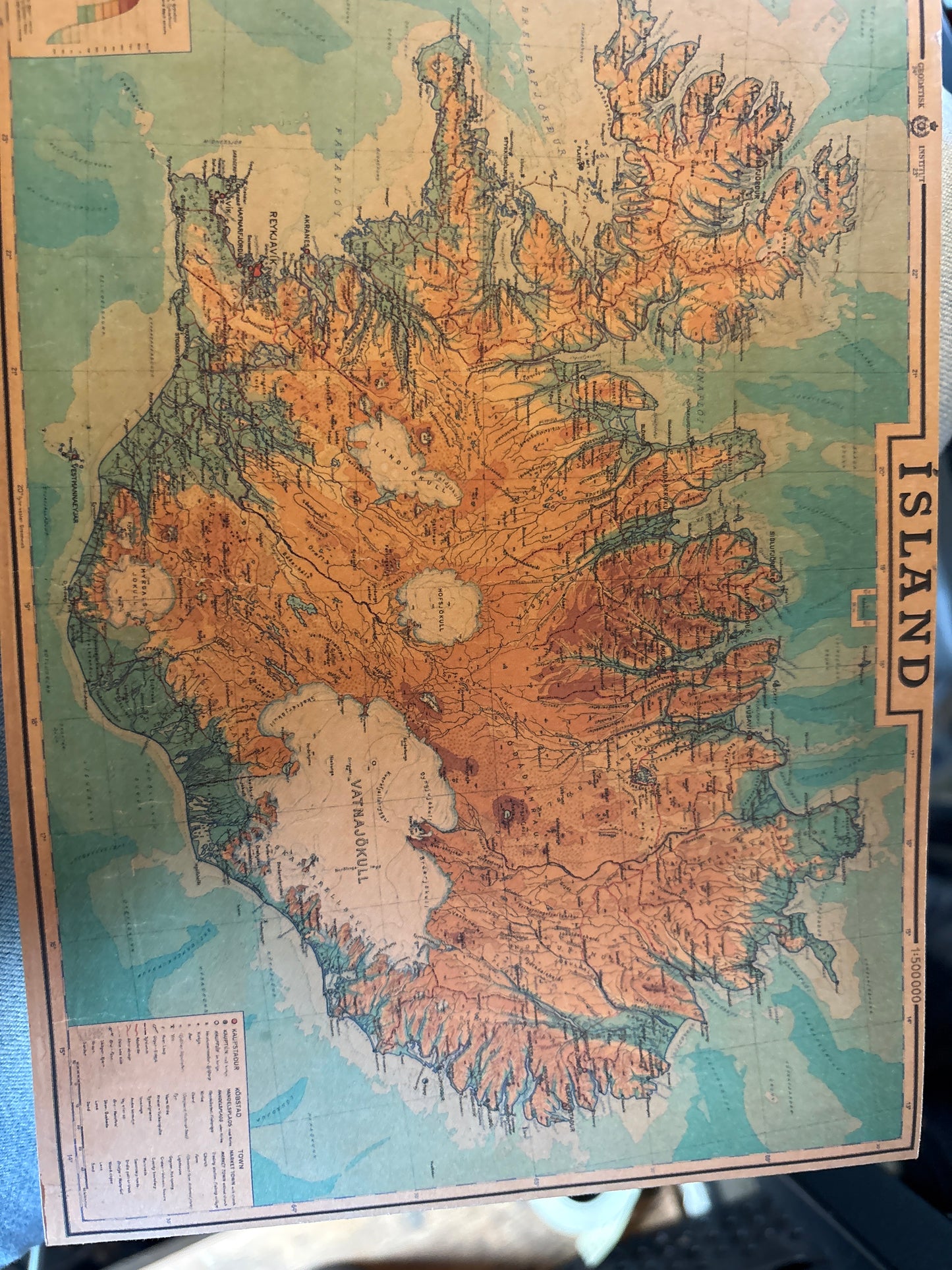 Notebook Map of Iceland Large- My Concept store