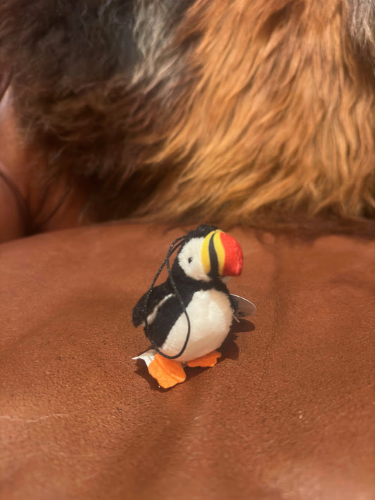 Puffin Clip Keychain - A Memory From Iceland