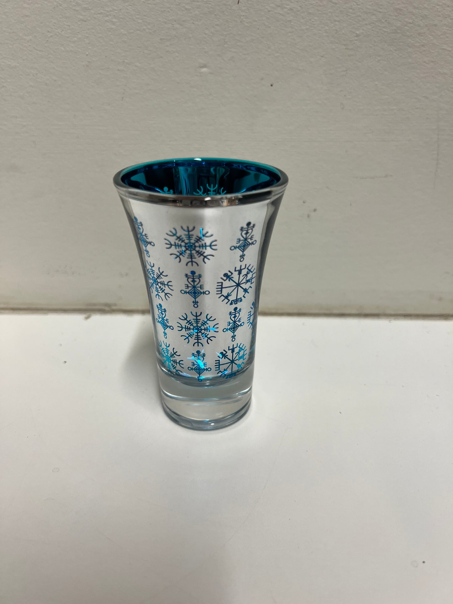 Shotglass Red/Blue - Atlason