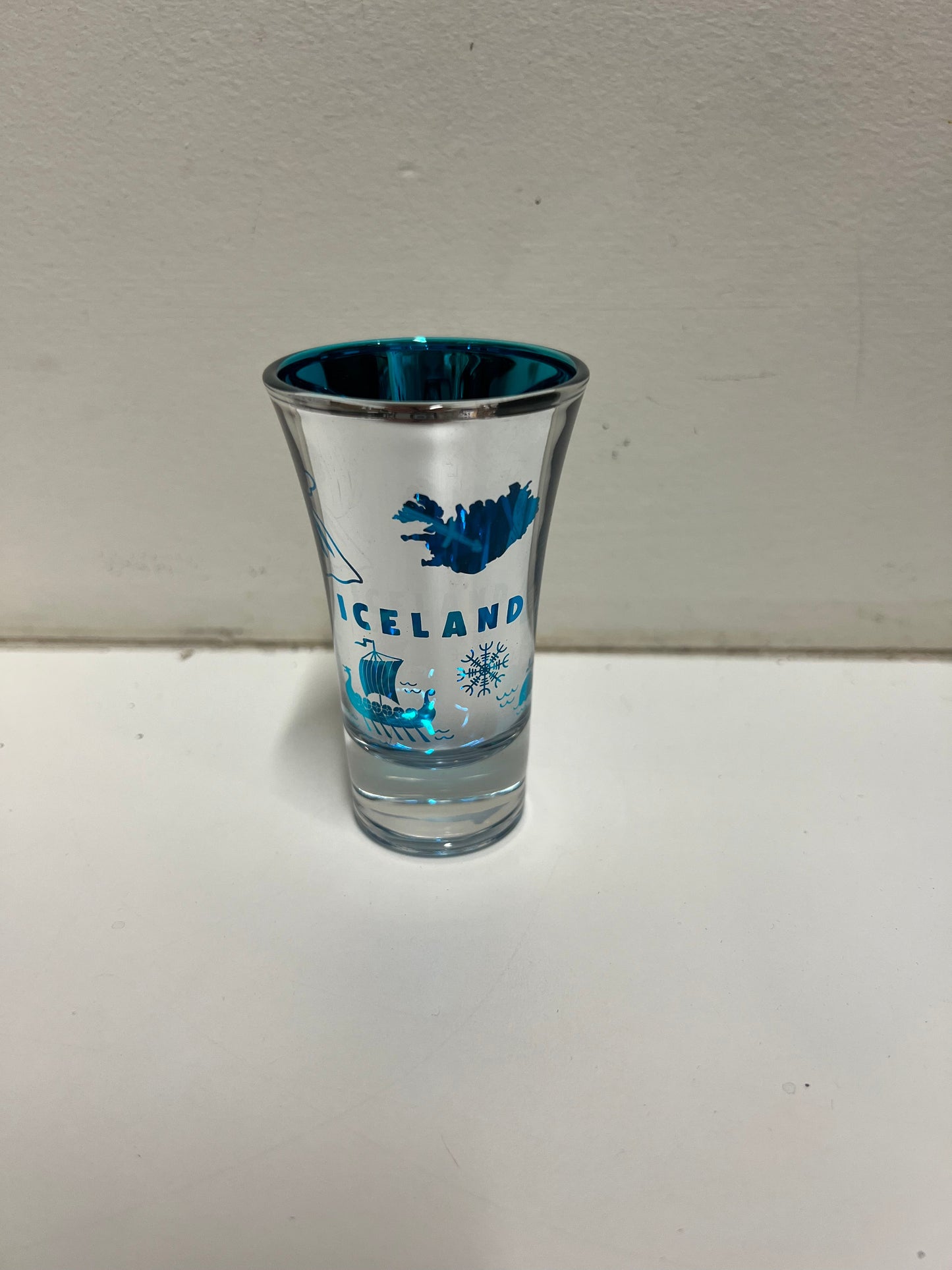 Shotglass Red/Blue - Atlason