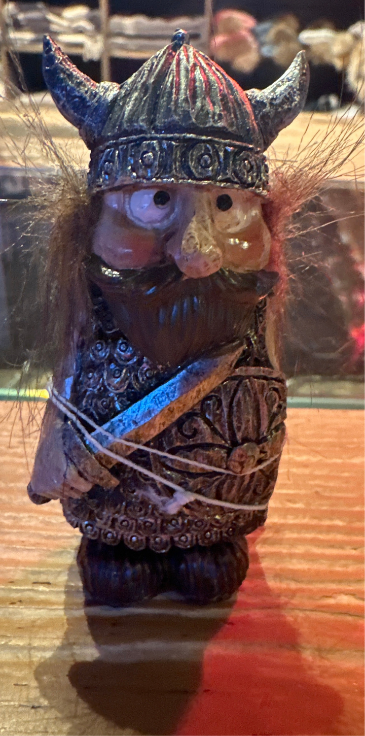Viking with hair small sword