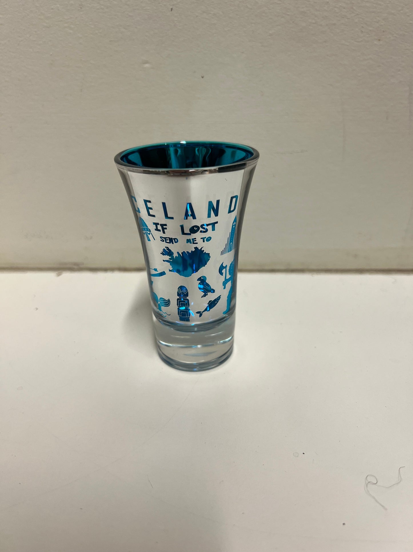 Shotglass Red/Blue - Atlason