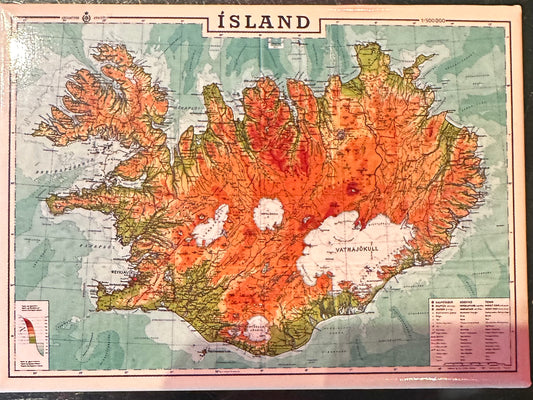 Iceland map magnet