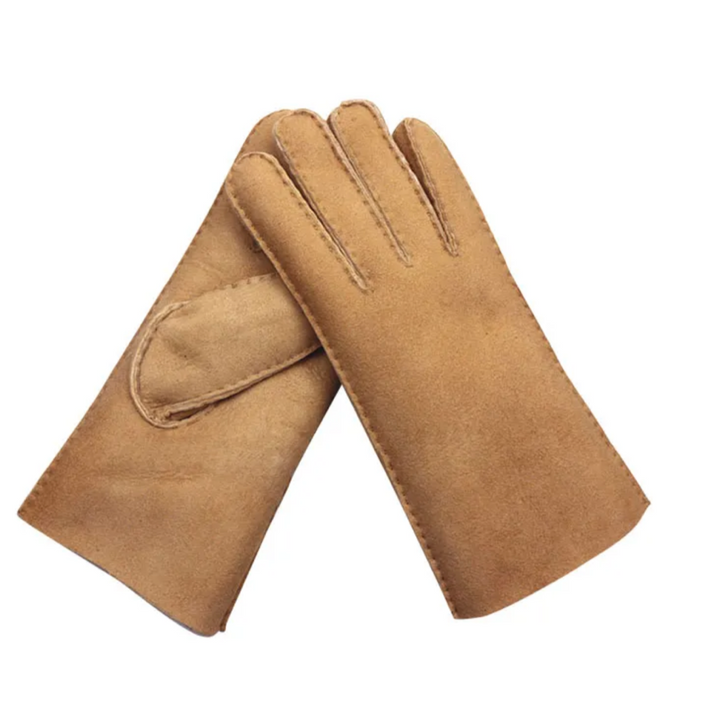 Klippa - Brown Lamb Shearling Gloves - Mamma Reykjavík