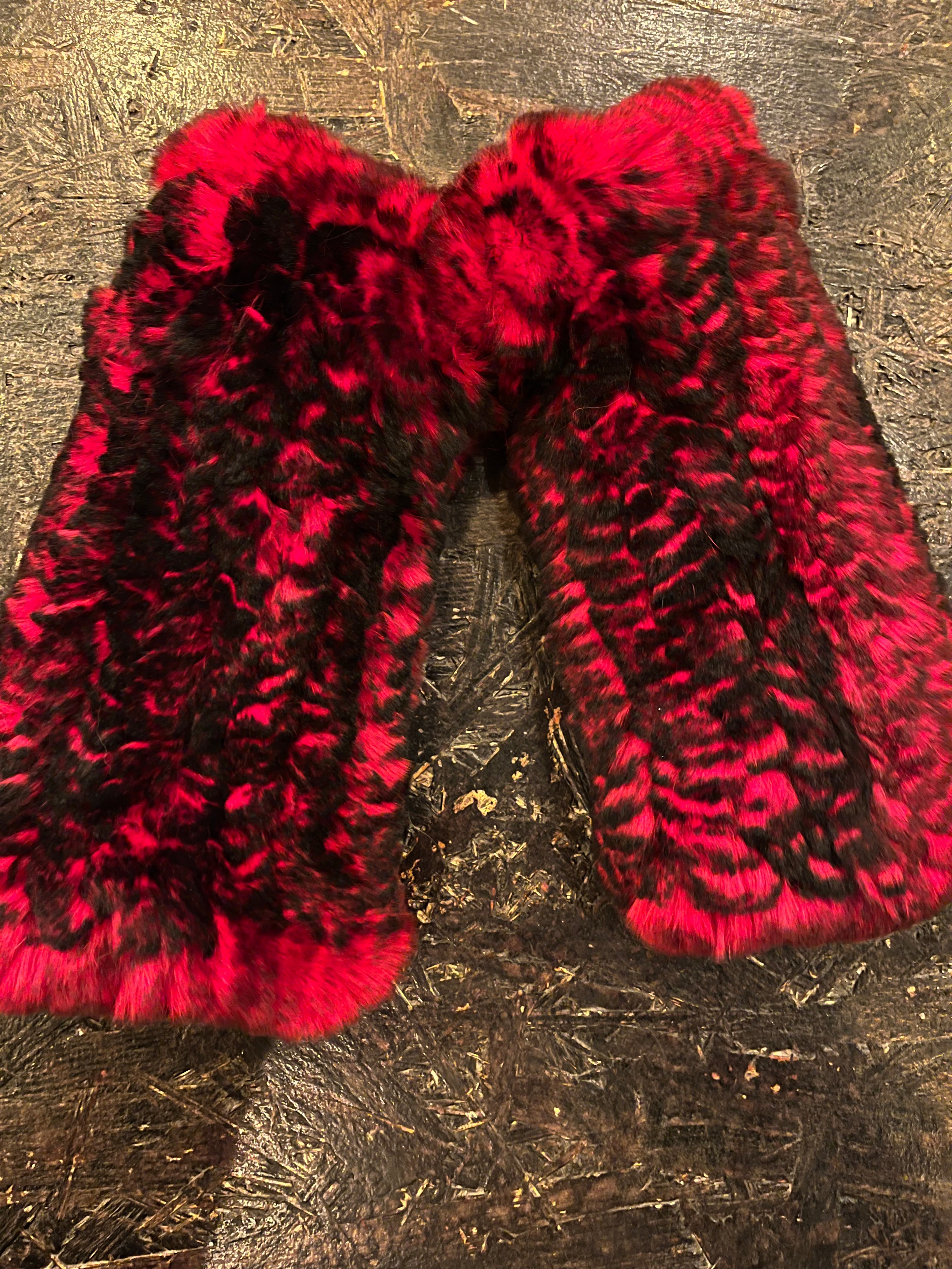 Rabbit Fingerless Gloves Handwarmers Mamma Reykjavík