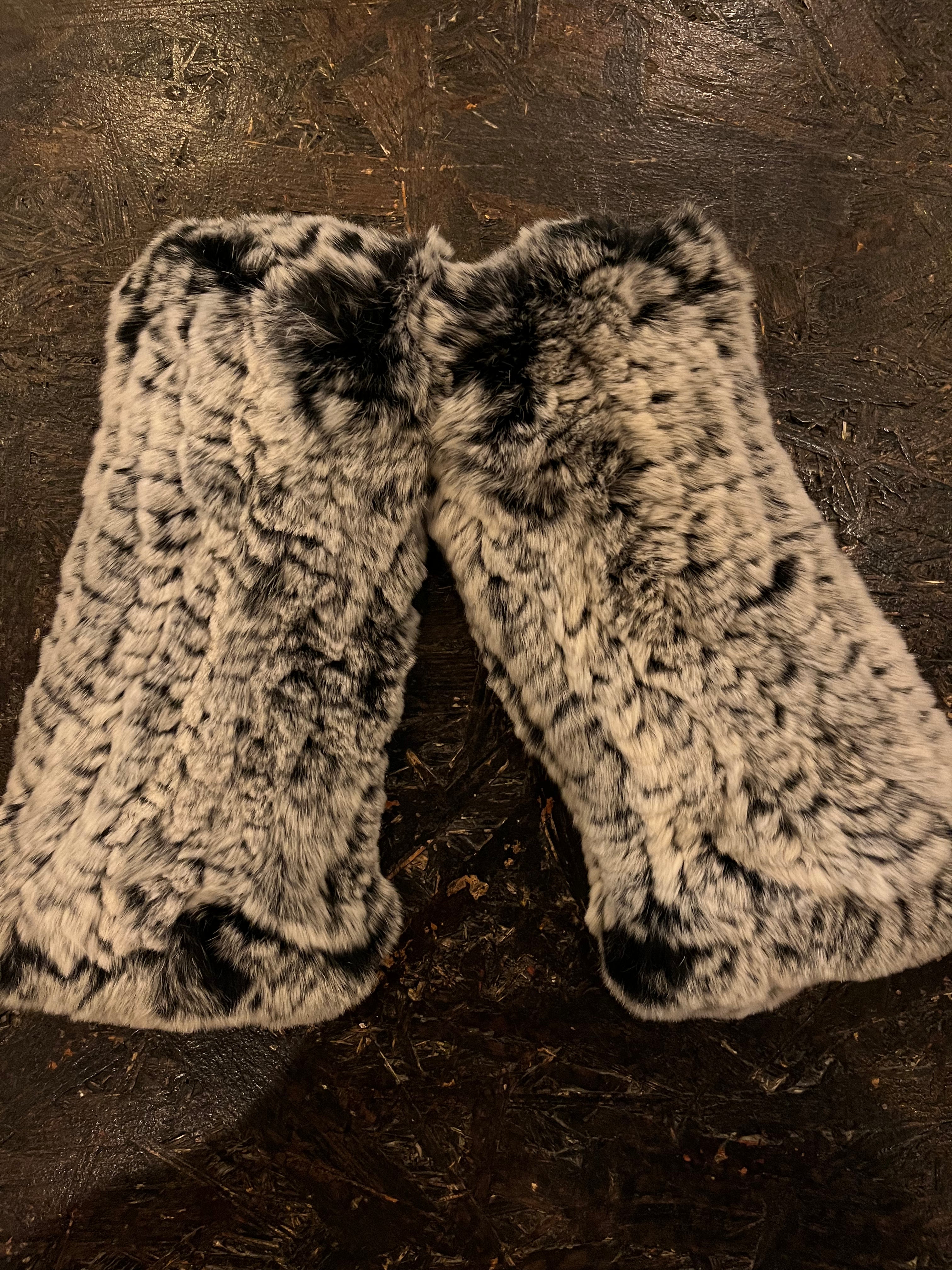 Rabbit Fingerless Gloves Handwarmers Mamma Reykjavík