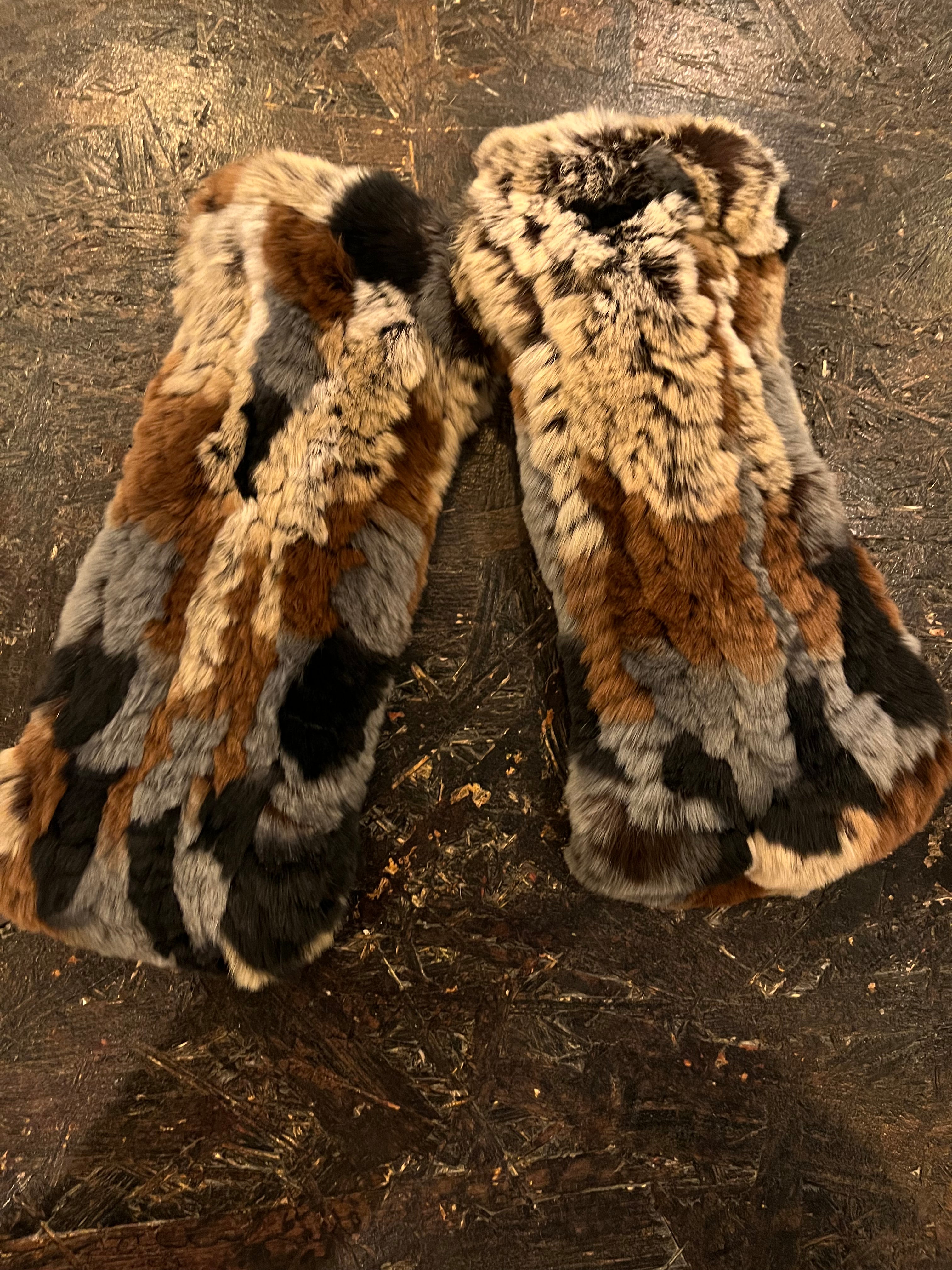 Rabbit Fingerless Gloves Handwarmers Mamma Reykjavík