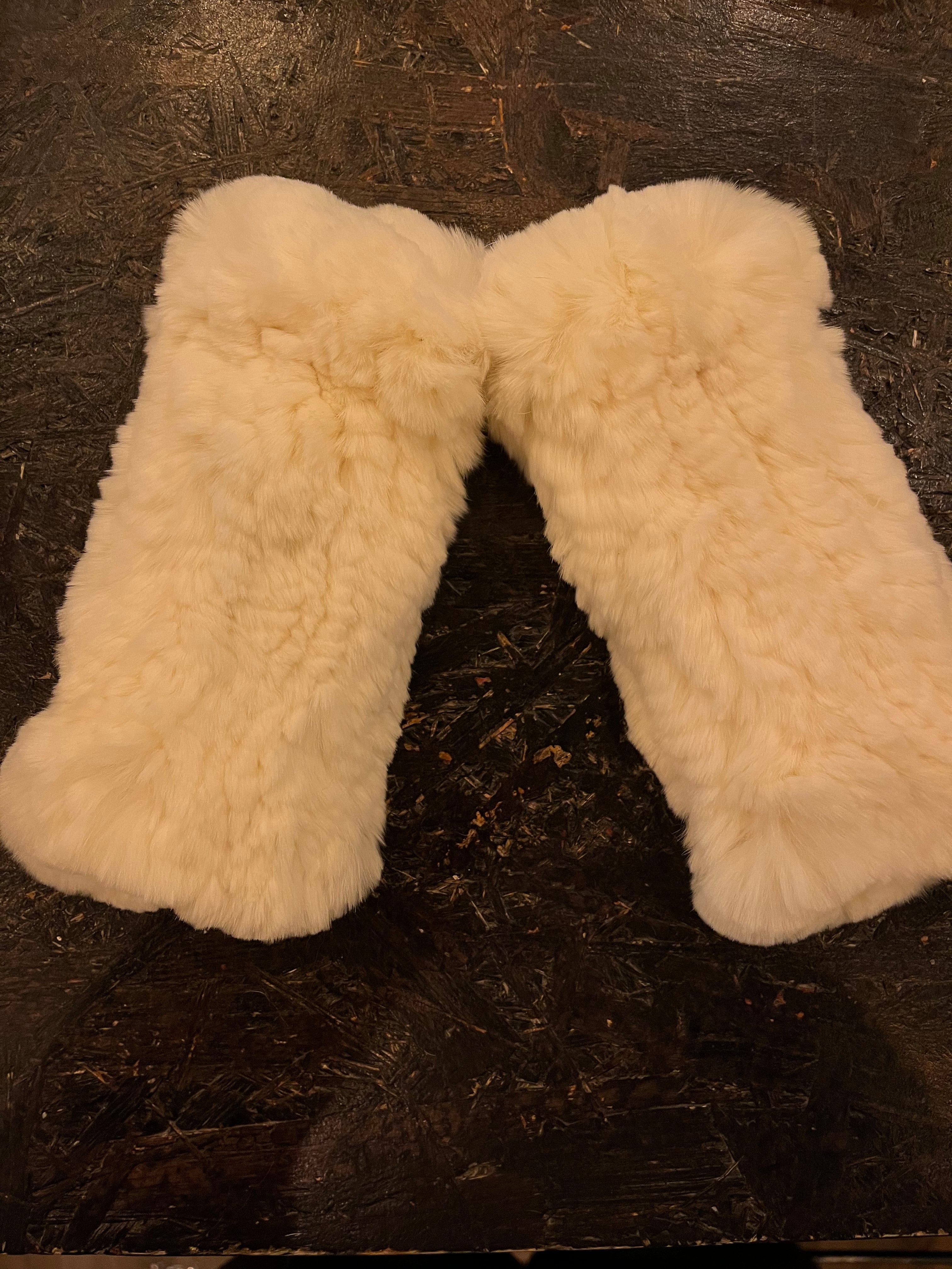 Rabbit Fingerless Gloves Handwarmers Mamma Reykjavík