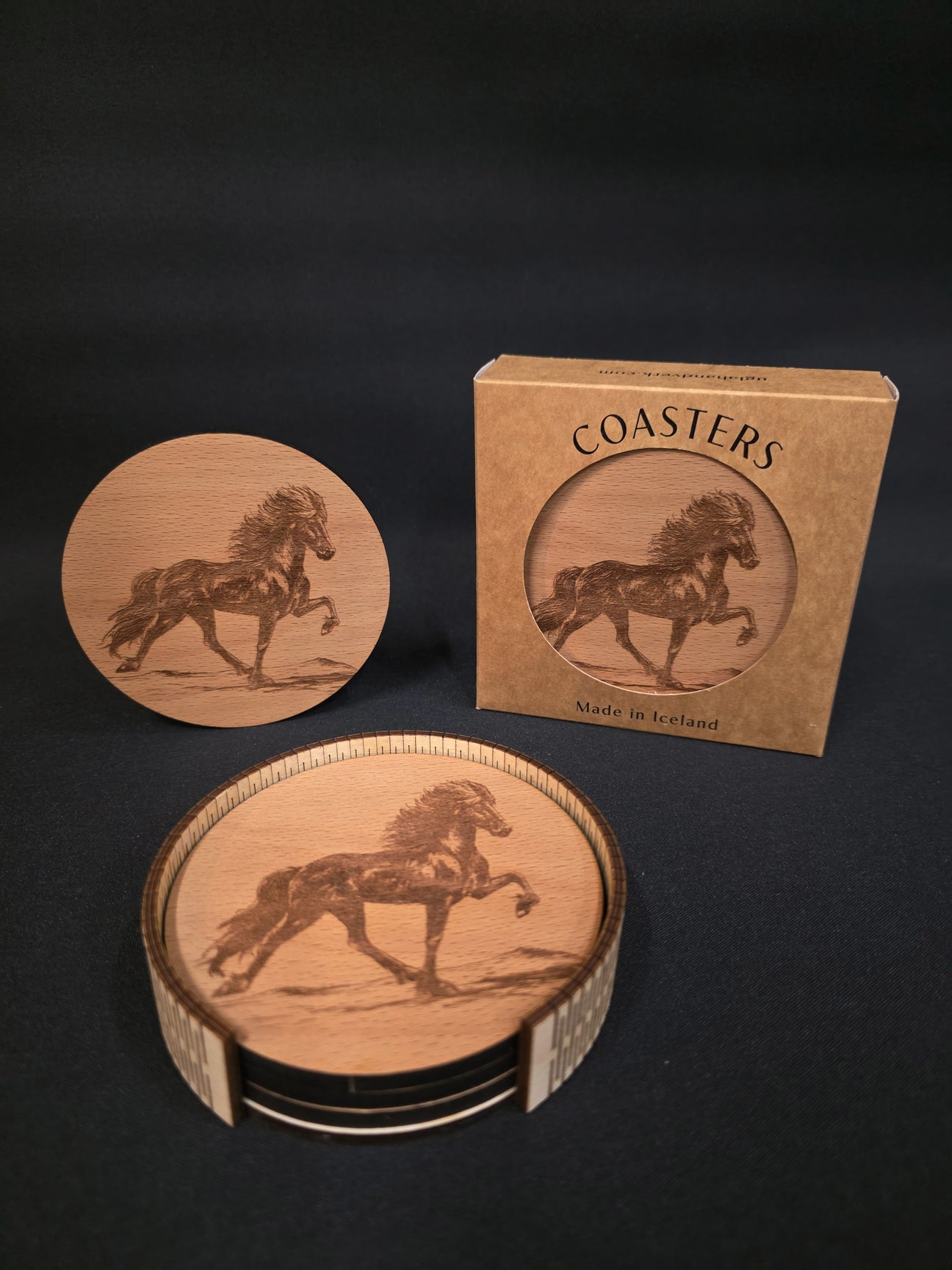 Wooden Coasters - Ugla Handverk