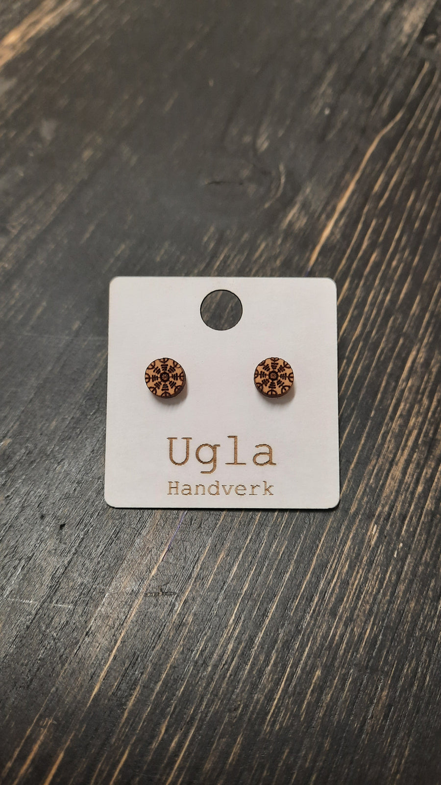 Wooden Earrings - Ugla Handverk