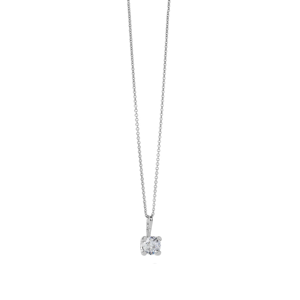 SIGN Necklace With Blue, Clear or Black Stone