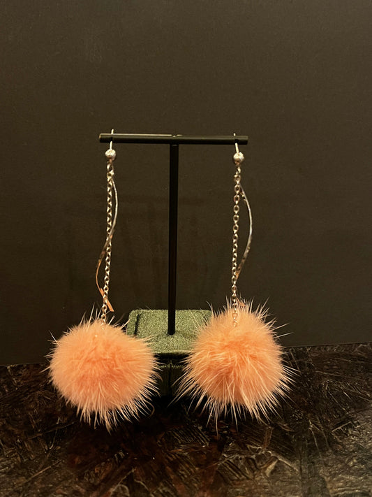 Mink Fur Earring