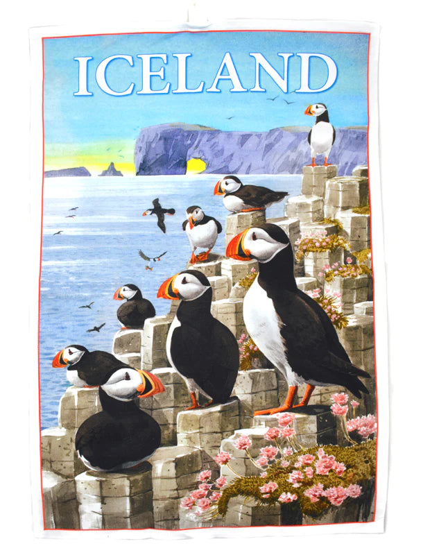 Puffin Cotton Tea Towel