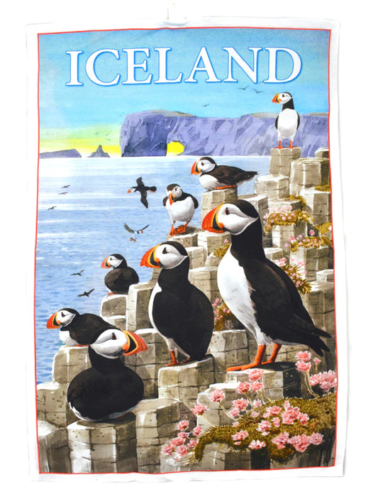 Puffin Cotton Tea Towel