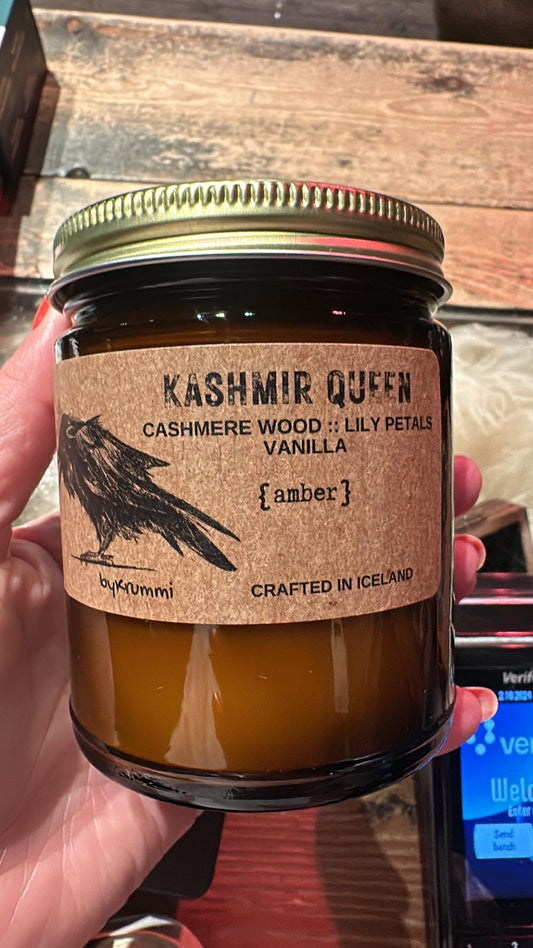 By Krummi - No. 17 Kashmir Queen (Amber Glass) - Reykjavík Candle Co.