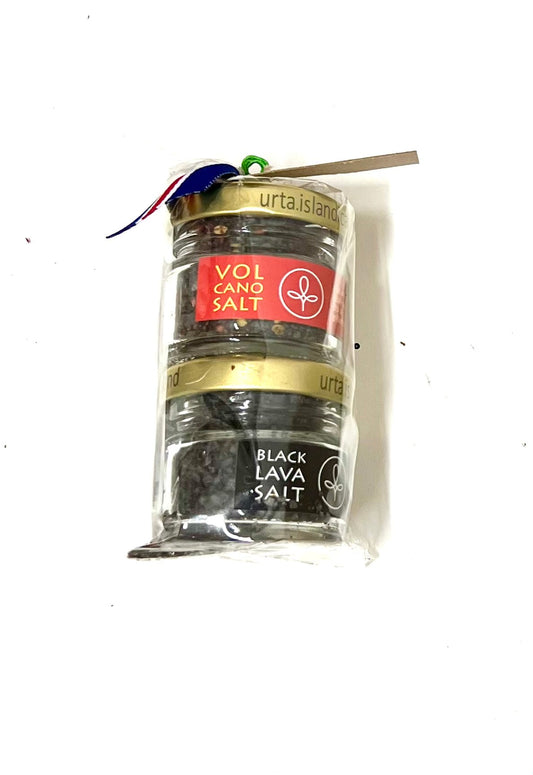 Icelandic Salt Gift Set Double (Black Lava, Volcano)