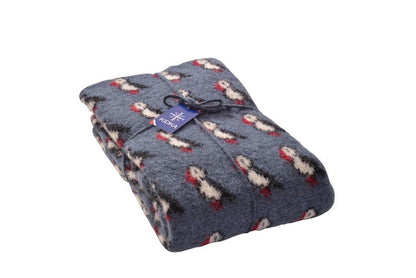 Wool Blanket “Lundi” Blue - Kidka