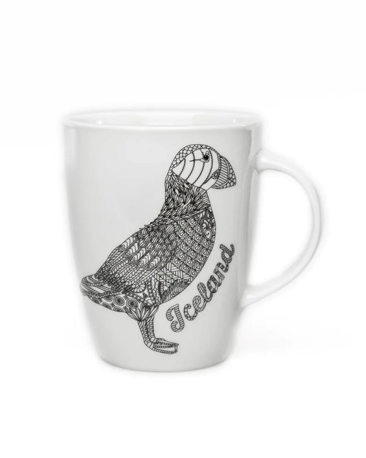 Puffin Mug White Porcelain