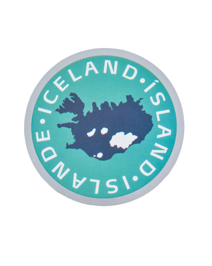 Sticker Iceland Map