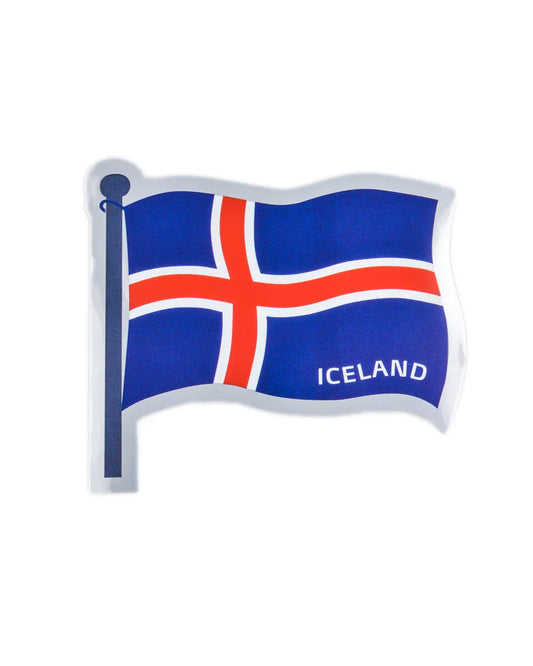 Sticker Waving Flag Iceland