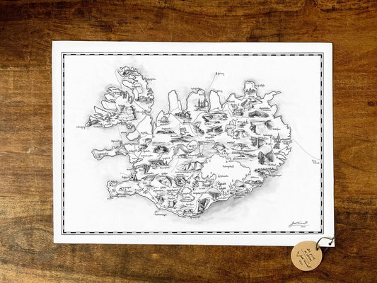 Map of Iceland A3 - Jana Tomanová