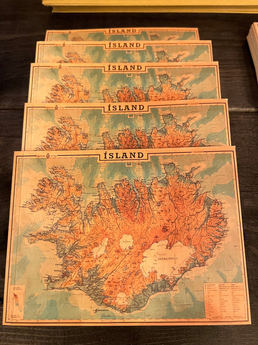 Notebook Map of Iceland Small - My Concept Store