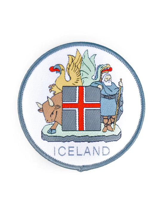 Iron on Badge, Icelandic Coat of Arms