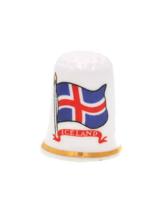 Thimble Porcelain, Icelandic Flag