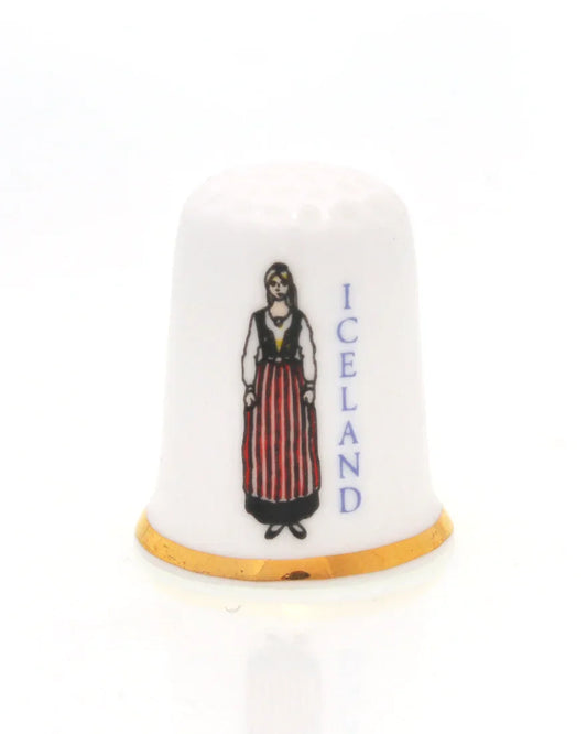 Thimble Porcelain, Woman in Icelandic Costume