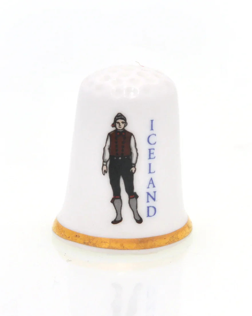 Thimble Porcelain, Man in Icelandic Costume